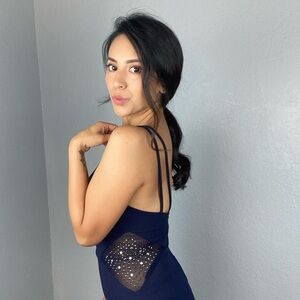 Elegant Navy Blue Dress